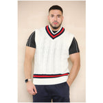 Load image into Gallery viewer, Mens Cricket Jumper V Neck Sleeveless Casual Wear Cable Knitted tank top 8 to 26
