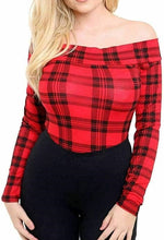 Load image into Gallery viewer, Ladies Womens Off Shoulder Long Sleeve Top Plain Stretch Bardot Bodysuit Leotard UK 8-26
