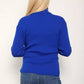 LUXE DIVA LADIES KNITTED POLO NECK JUMPER REMEL LABEL ( merry gold ) SUPER STRECH FINE KNIT POLO NECK