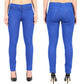 LUXE DIVA Ladies Women & Girls Stretch Denim Look Skinny Jeggings Leggings with Zip and Pockets UK Size 10-22