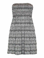 Load image into Gallery viewer, New Womens Ladies Sheering Top Strapless Bandeau Dress Top Jersey Ladies Plus Size Boobtube Top Dress UK 8-14
