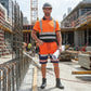 LUXE DIVA Men's Hi Vis Short Sleeve Polo Shirt & Shorts High Visibility Reflective Workwear Set