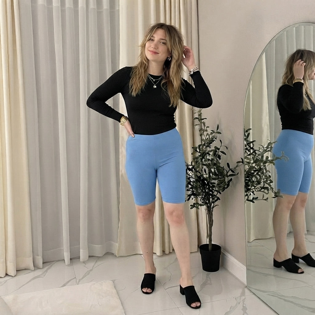LUXE DIVA Women’s Cycling Shorts Active Dance Leggings