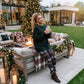 LUXE DIVA Warm Winter Knitted Leggings | Chunky Knit Christmas Lounge Wear Plus Size