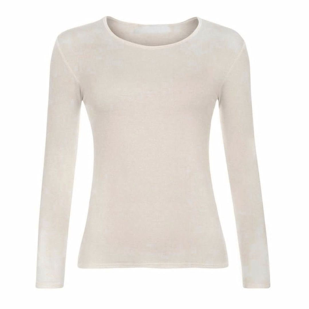 LUXE DIVA New Ladies Long Sleeve Round Neck T-Shirt Top Size 8-26