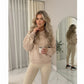LUXE DIVA Women’s Oversized Ruched Sleeve Hoodie