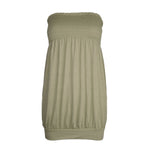 Load image into Gallery viewer, New Womens Ladies Sheering Top Strapless Bandeau Dress Top Jersey Ladies Plus Size Boobtube Top Dress UK 8-14
