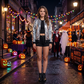 LUXE DIVA Women’s Glitter Sequin Jacket, Shimmering Zip Front Stylish Partywear & Festival Evening Outfit