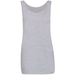 Load image into Gallery viewer, Womens Scoop Neck Sleeveless Ladies Long Stretch Plain Vest Strappy T-Shirt Top
