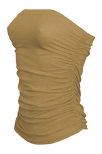 Load image into Gallery viewer, Womens Plain Strapless Sleeveless Ruched Boob Tube Vest Top Ladies Bandeau Top - Sizes 8-14
