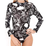 Load image into Gallery viewer, Womens Ladies Long Sleeve Polo Turtle Neck Plain Stretch Bodysuit UK 8-26
