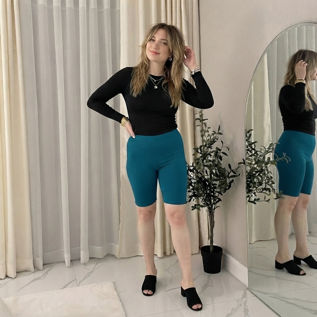 LUXE DIVA Women’s Cycling Shorts Active Dance Leggings
