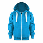 Load image into Gallery viewer, Girls Boys Children Fleece Plain Hoodie Top Kids Hooded Jacket Zip Up Warm Hoody 3-13 Years
