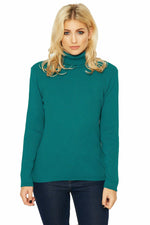 Load image into Gallery viewer, Plus Size Ladies High Polo Roll Neck Long Sleeve Ribbed Knitted Jumper Sweater
