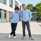 LUXE DIVA Boys Plain Polo Shirt Long Sleeve School Uniform PE Top Kids T-Shirt