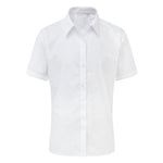 Load image into Gallery viewer, Kids  Girls School Uniform Short Sleeve Polycotton Blouse Shirt
