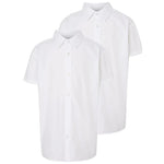 Load image into Gallery viewer, Kids  Girls School Uniform Short Sleeve Polycotton Blouse Shirt
