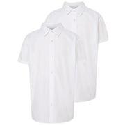 Kids  Girls School Uniform Short Sleeve Polycotton Blouse Shirt
