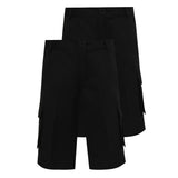 Boys Grey Cargo School Shorts Ð 2 Pack