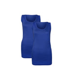 Load image into Gallery viewer, LUXE DIVA Women’s Plain Summer Stretchy Ribbed Vest Ladies Casual Sleeveless Cotton Camisole T-Shirt Style Muscle Gym Sports Rib Cami Long Vest Tank Tee Top
