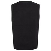 LUXE DIVA Kids Black V-Neck Knitted School Tank Top – Sleeveless Uniform Sweater Vest for Boys Ages 3–13 – Classic Fit, Soft & Durable Fabric