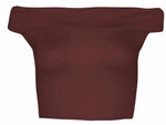 Load image into Gallery viewer, Women&#39;s Off Shoulder Crop Top Bardot Sleeveless Cropped Vest Short T-Shirt Plain
