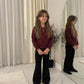 LUXE DIVA Kids V Neck School Jumper Unisex Knit Sweater School Uniform Pullover