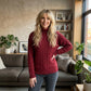 LUXE DIVA Women's Polo Neck Jumper – Warm Long Sleeve Pullover Sweater