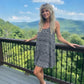 LUXE DIVA Women's Long Cami Strappy Skater Swing Dress Plus Size Printed Summer