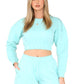 LUXE DIVA Women's Knit Jumper and Shorts Co-Ord Set
