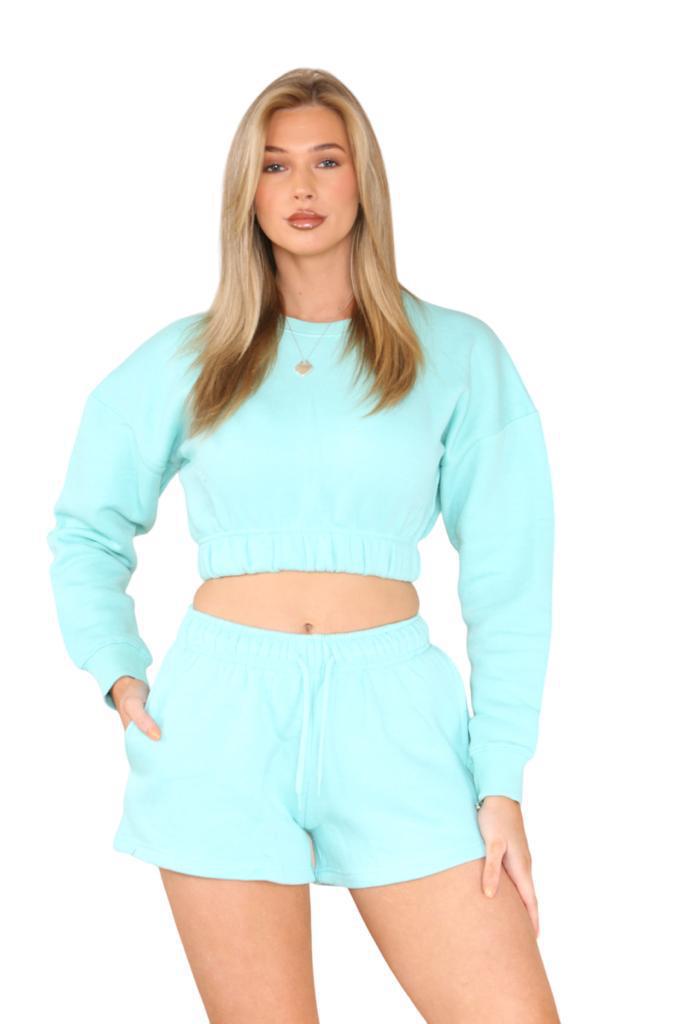 LUXE DIVA Women's Knit Jumper and Shorts Co-Ord Set