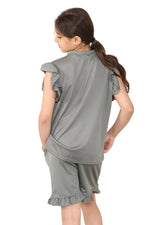 Load image into Gallery viewer, CHILDRENS GIRLS FRILL SHORT SET 2 PIECE LOUNGWEAR
