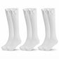 LUXE DIVA  Cotton Rich Girls Knee High School Bow Socks Pack 3 6 12