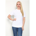 Load image into Gallery viewer, Ladies Knitted Short Sleeve Top Soft Knit Sweater Crew Neck Short Sleeve Jumper
