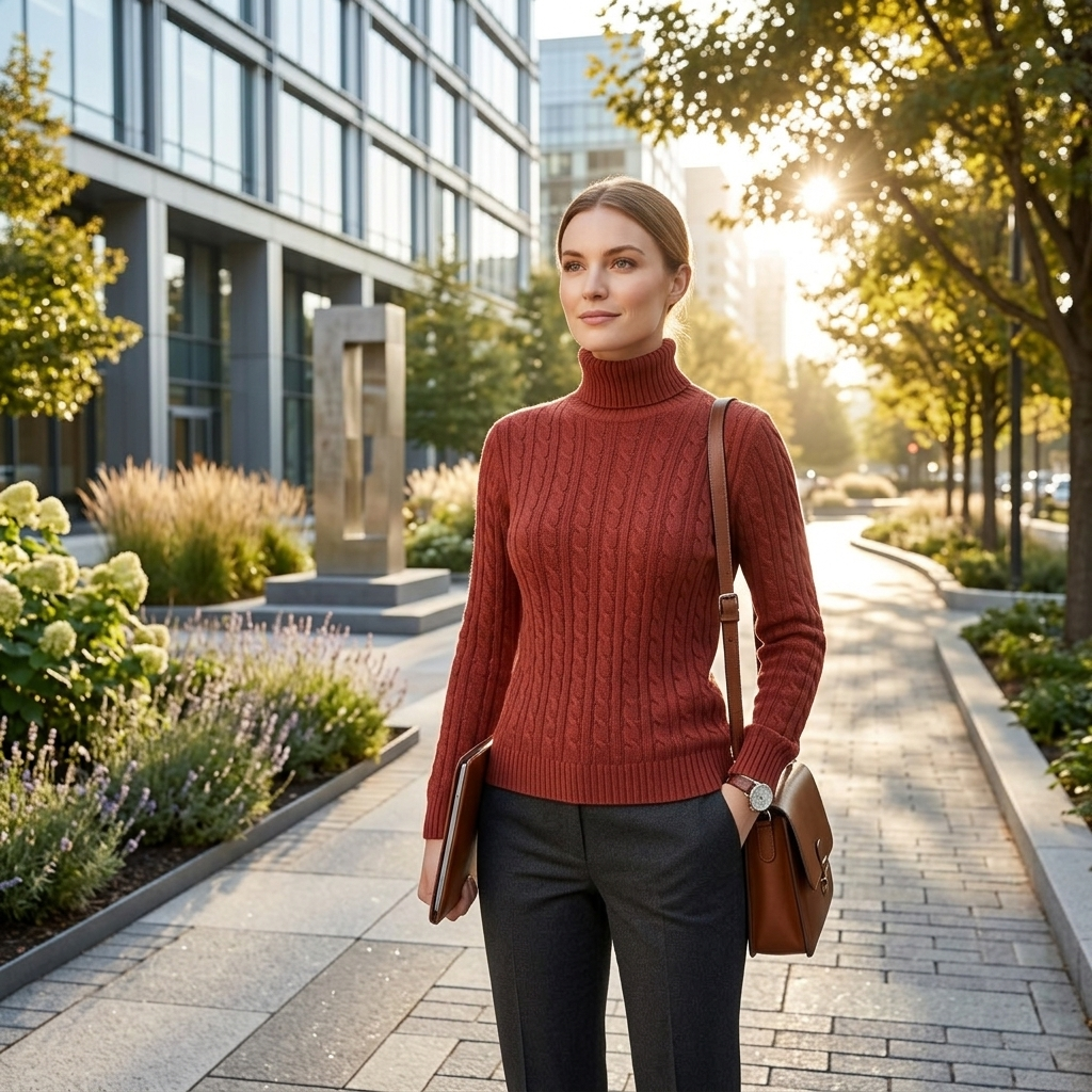 LUXE DIVA Ladies Polo Neck Jumper Womens Cable Knit Long Sleeve Cosy Winter Pullover Sweater UK