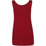 Load image into Gallery viewer, Womens Scoop Neck Sleeveless Ladies Long Stretch Plain Vest Strappy T-Shirt Top
