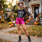 LUXE DIVA Kids Metallic Wet Look Hot Pants Womens Red Blue Shiny Halloween Summer Fancy Party Disco Wet Look Shorts