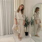 LUXE DIVA Ladies Frill Sleeve Two Piece Lounge Set Wide Leg Trousers