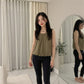 LUXE DIVA Women’s Swing Hem Sleeveless Tank Top
