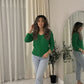 LUXE DIVA Women’s Long Sleeve V Neck Chunky Cable Knit Jumper for Ladies Casual Pullover Sweater for Women UK Size 8-22
