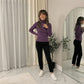 LUXE DIVA Women's Ribbed Stretch Polo Turtle Neck Jumper Top S to 3XL