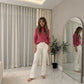 LUXE DIVA Women's Ribbed Stretch Polo Turtle Neck Jumper Top S to 3XL