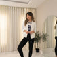 LUXE DIVA Womens Fine Knitted Striped Jumper Open Long Sleeve Sweater Twin Cardigan