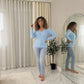 LUXE DIVA LADIES V/N KNITTED LONG SLEEVE JUMPER BACK IN STOCK