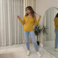 LUXE DIVA LADIES V/N KNITTED LONG SLEEVE JUMPER BACK IN STOCK