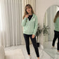 LUXEDIVA Ladies Plain Colour Hoodie Womens Fleece Hooded Top Zip Zipper Hoodie Sweatshirt