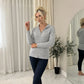 Women's Ladies Knitted Cable Zipper Collar 2 Pockets Zip All The Way Down 8-14