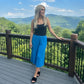 LUXE DIVA Women's Wide Leg 3/4 Length Palazzo Trousers Elasticated Waist Sizes 8-26