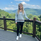 LUXE DIVA Women's Cable Knit V Neck Cricket Jumper Long Sleeve Sweater