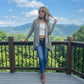 LUXE DIVA Women's Draped Waterfall Cardigan Asymmetric Hem Long Sleeve Loose Fit 8-26